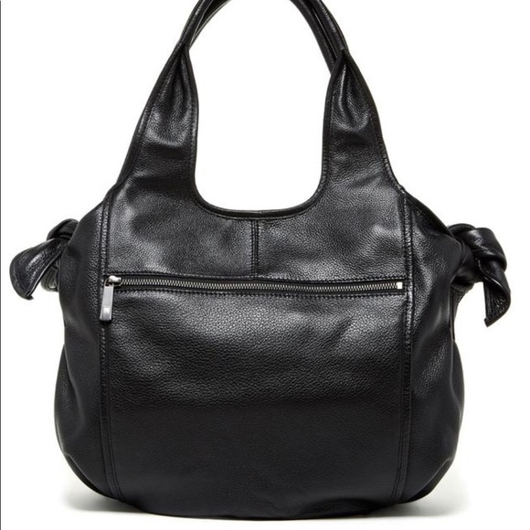 Kooba Black Leather Carmine Tote - Picture 1 of 8